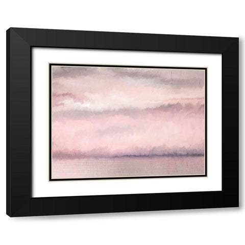 Blush Sky Black Modern Wood Framed Art Print with Double Matting by Kimberly, Allen