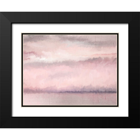 Blush Sky Black Modern Wood Framed Art Print with Double Matting by Kimberly, Allen