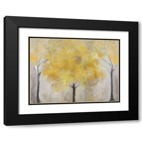 Yellow Grove Black Modern Wood Framed Art Print with Double Matting by Allen, Kimberly