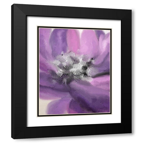 Blooming Purple 1 Black Modern Wood Framed Art Print with Double Matting by Allen, Kimberly