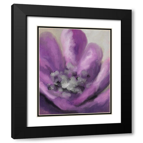 Blooming Purple 2 Black Modern Wood Framed Art Print with Double Matting by Allen, Kimberly