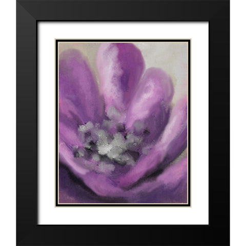 Blooming Purple 2 Black Modern Wood Framed Art Print with Double Matting by Allen, Kimberly