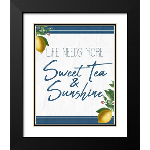 Life Needs More Black Modern Wood Framed Art Print with Double Matting by Kimberly, Allen