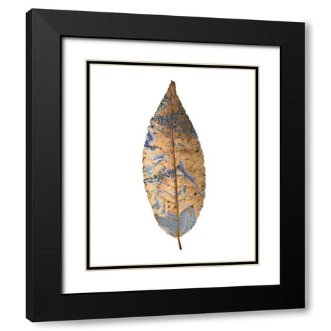 Marbled Gold 1 Black Modern Wood Framed Art Print with Double Matting by Kimberly, Allen