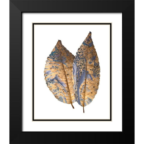 Marbled Gold 2 Black Modern Wood Framed Art Print with Double Matting by Kimberly, Allen