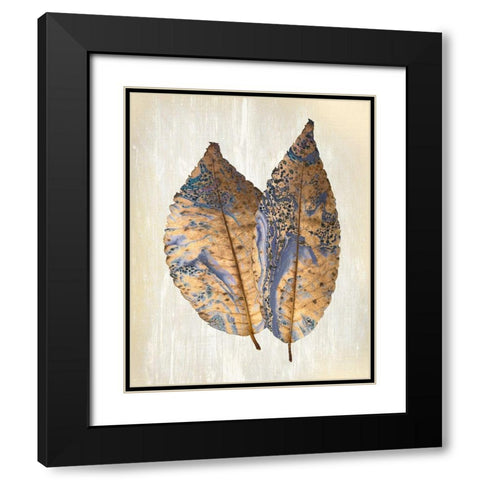 Marbled Gold 2 Black Modern Wood Framed Art Print with Double Matting by Allen, Kimberly