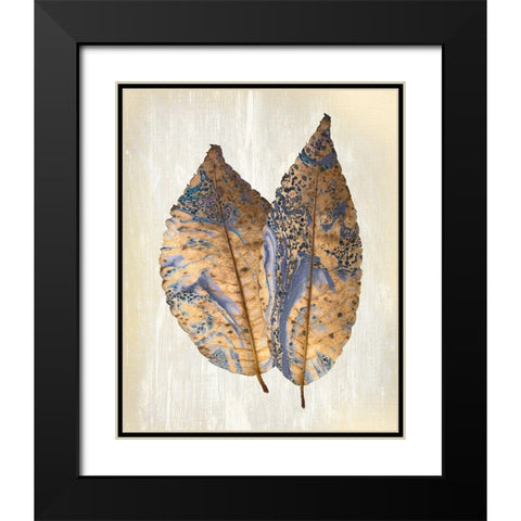 Marbled Gold 2 Black Modern Wood Framed Art Print with Double Matting by Allen, Kimberly