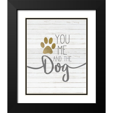 You and Me Black Modern Wood Framed Art Print with Double Matting by Kimberly, Allen