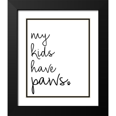 My Kids V2 Black Modern Wood Framed Art Print with Double Matting by Allen, Kimberly