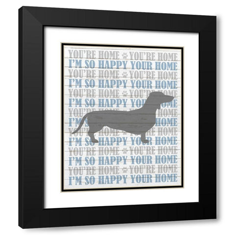 Youre Home v1 Black Modern Wood Framed Art Print with Double Matting by Kimberly, Allen