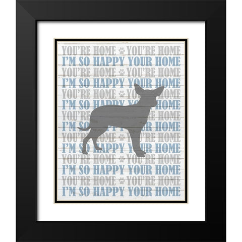 Youre Home v2 Black Modern Wood Framed Art Print with Double Matting by Kimberly, Allen