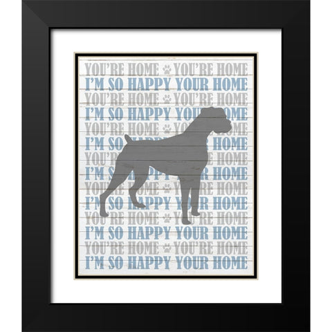 Youre Home v3 Black Modern Wood Framed Art Print with Double Matting by Kimberly, Allen