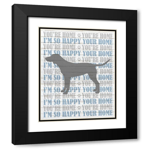 Youre Home v4 Black Modern Wood Framed Art Print with Double Matting by Kimberly, Allen
