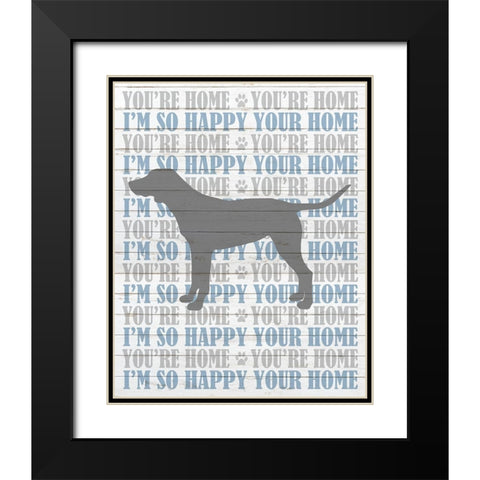 Youre Home v4 Black Modern Wood Framed Art Print with Double Matting by Kimberly, Allen