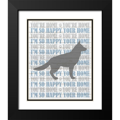Youre Home v5 Black Modern Wood Framed Art Print with Double Matting by Kimberly, Allen