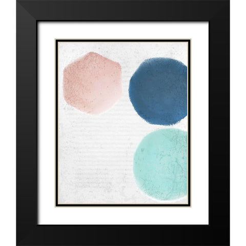 Tri Color 1 Black Modern Wood Framed Art Print with Double Matting by Kimberly, Allen