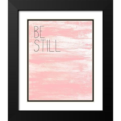 Be Still 1 Black Modern Wood Framed Art Print with Double Matting by Kimberly, Allen