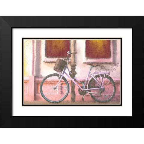 Pink Riding Black Modern Wood Framed Art Print with Double Matting by Kimberly, Allen