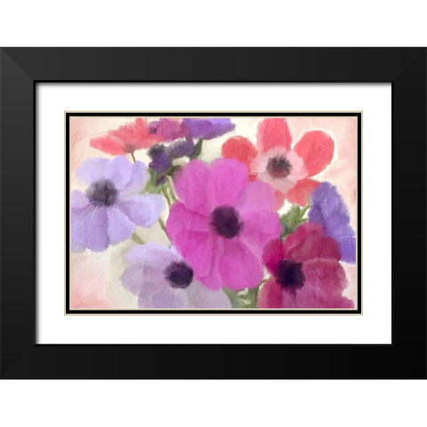 Bloom Bright Black Modern Wood Framed Art Print with Double Matting by Kimberly, Allen