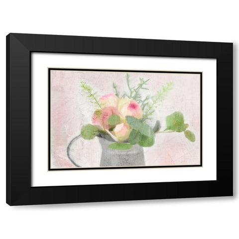 Summer Roses Black Modern Wood Framed Art Print with Double Matting by Kimberly, Allen