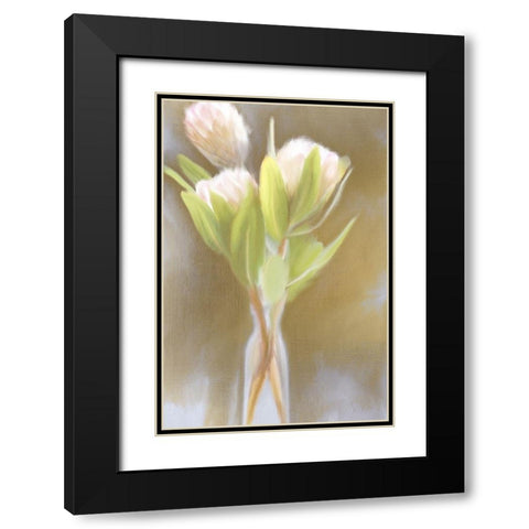Spring Gold Black Modern Wood Framed Art Print with Double Matting by Kimberly, Allen