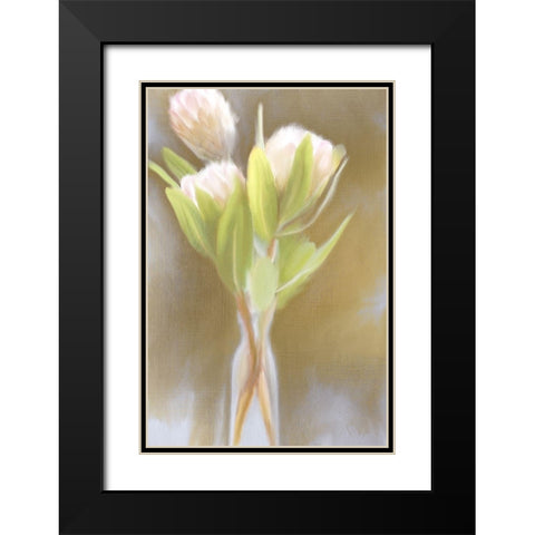 Spring Gold Black Modern Wood Framed Art Print with Double Matting by Kimberly, Allen