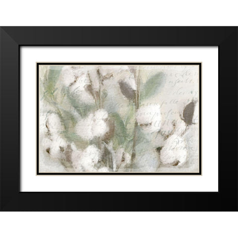 Cotton B Black Modern Wood Framed Art Print with Double Matting by Kimberly, Allen