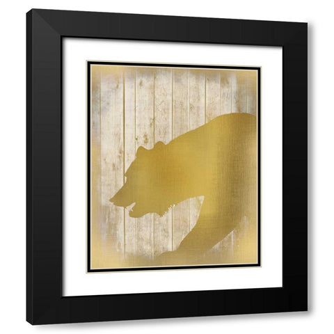 Golden Wildlife 1 Black Modern Wood Framed Art Print with Double Matting by Allen, Kimberly