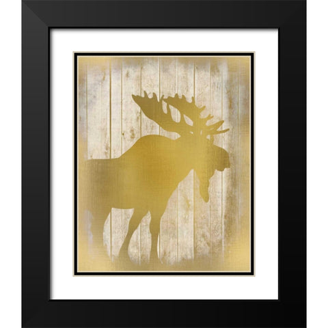 Golden Wildlife 2 Black Modern Wood Framed Art Print with Double Matting by Allen, Kimberly