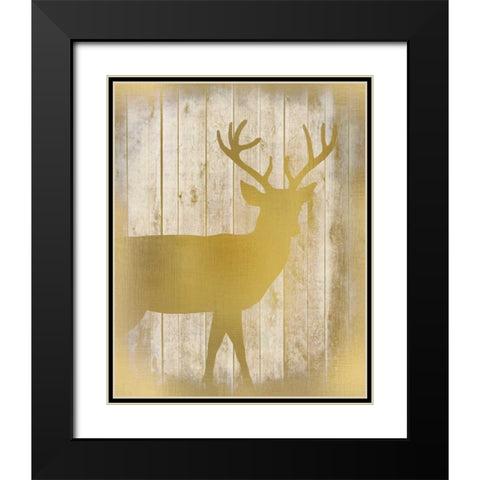 Golden Wildlife 3 Black Modern Wood Framed Art Print with Double Matting by Allen, Kimberly