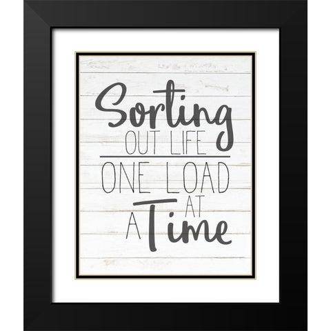 In the Laundry 2 Black Modern Wood Framed Art Print with Double Matting by Kimberly, Allen