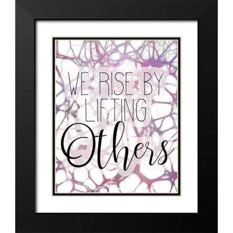 Be Kind 2 Black Modern Wood Framed Art Print with Double Matting by Kimberly, Allen