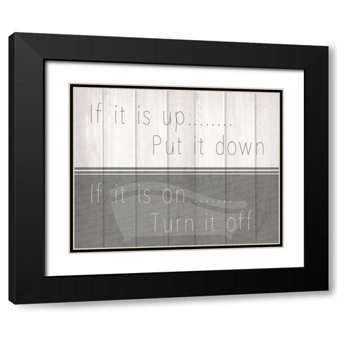 If It Is 1 Black Modern Wood Framed Art Print with Double Matting by Kimberly, Allen