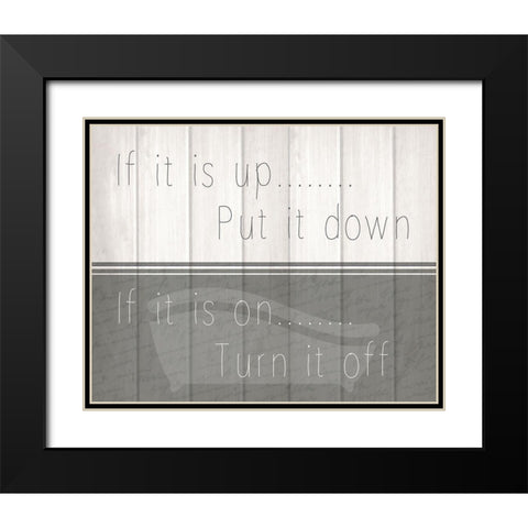 If It Is 1 Black Modern Wood Framed Art Print with Double Matting by Kimberly, Allen