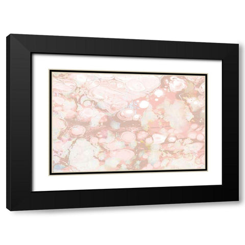 Circles of Blushing Black Modern Wood Framed Art Print with Double Matting by Kimberly, Allen