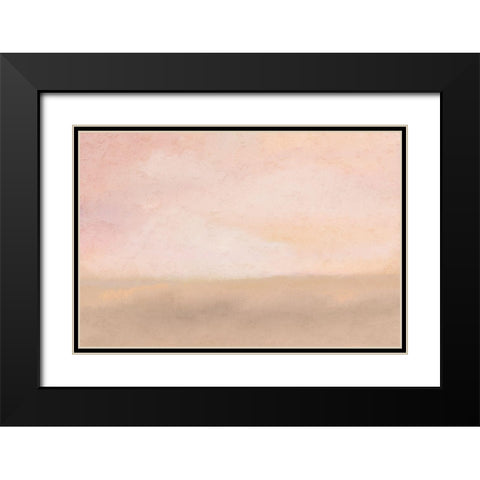 Pinkest Dusk Black Modern Wood Framed Art Print with Double Matting by Kimberly, Allen