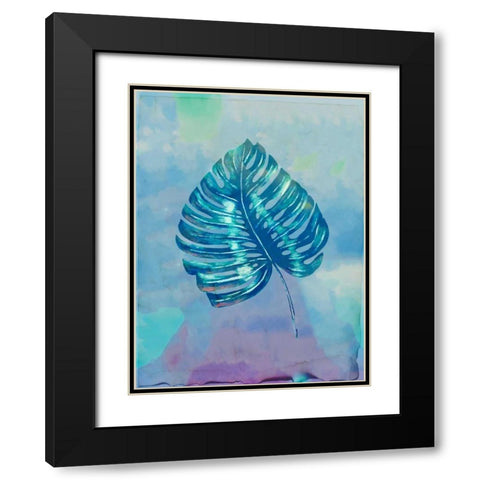 Palm Leaves 1 Black Modern Wood Framed Art Print with Double Matting by Allen, Kimberly