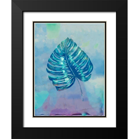Palm Leaves 1 Black Modern Wood Framed Art Print with Double Matting by Allen, Kimberly