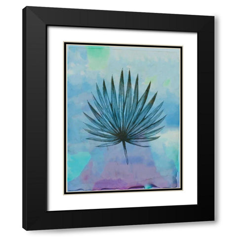 Palm Leaves 2 Black Modern Wood Framed Art Print with Double Matting by Allen, Kimberly