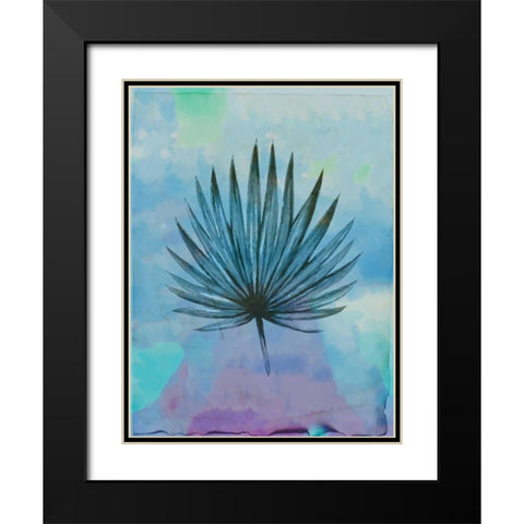Palm Leaves 2 Black Modern Wood Framed Art Print with Double Matting by Allen, Kimberly