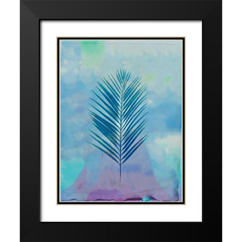 Palm Leaves 4 Black Modern Wood Framed Art Print with Double Matting by Allen, Kimberly