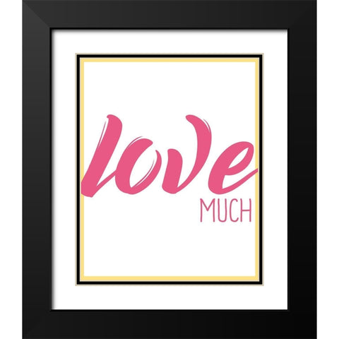 Live Well 3 Black Modern Wood Framed Art Print with Double Matting by Kimberly, Allen