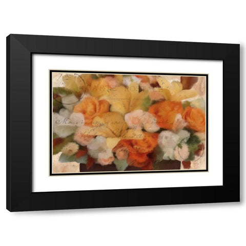 Carte Postale Fall Black Modern Wood Framed Art Print with Double Matting by Kimberly, Allen