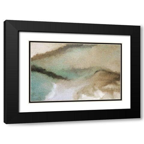 Streams Black Modern Wood Framed Art Print with Double Matting by Kimberly, Allen