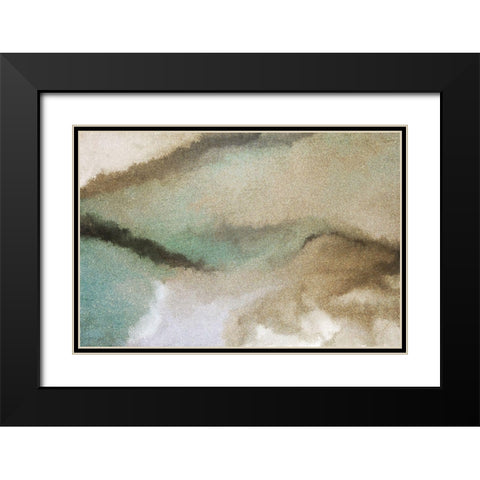 Streams Black Modern Wood Framed Art Print with Double Matting by Kimberly, Allen