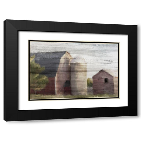 American Farm Black Modern Wood Framed Art Print with Double Matting by Kimberly, Allen