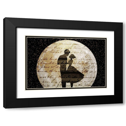 Dancing in the Moonlight Black Modern Wood Framed Art Print with Double Matting by Kimberly, Allen