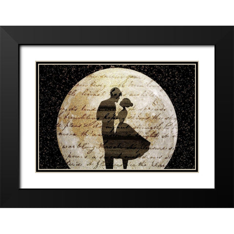 Dancing in the Moonlight Black Modern Wood Framed Art Print with Double Matting by Kimberly, Allen