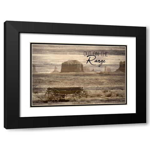 Out on the Range Black Modern Wood Framed Art Print with Double Matting by Kimberly, Allen
