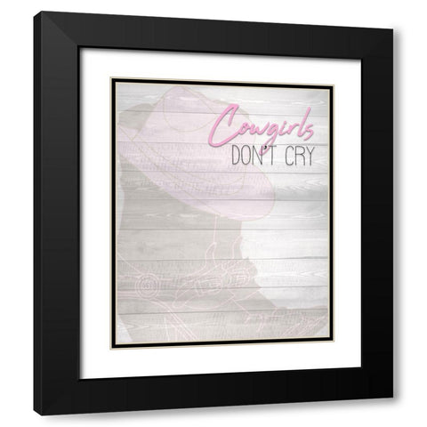 Cowgirls Black Modern Wood Framed Art Print with Double Matting by Kimberly, Allen